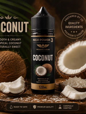 Coconut Niko Power 3 120ml e-liquid new