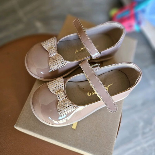 Mouger ballerinas size 23 like new, pink-beige