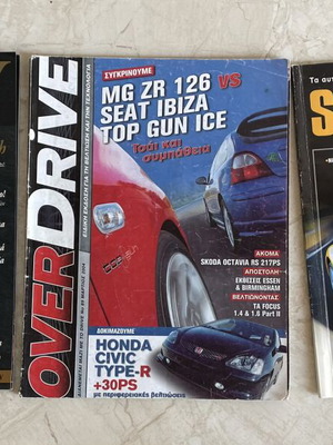 Collectible magazines pack of 3 like new, Whisky, Supercars & Over Drive