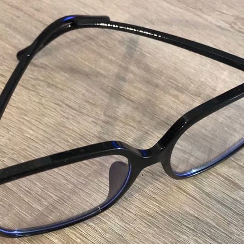 Glasses new, black with anti-blue protection
