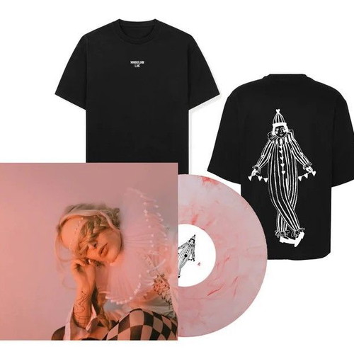 Modular Lonely Hearts Club transparent red marbled vinyl and medium T-shirt new