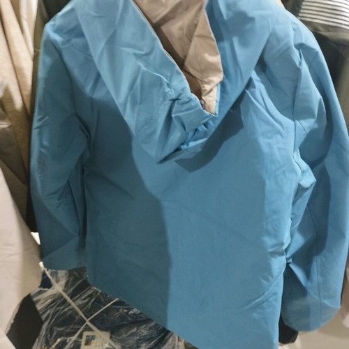 Women's double-sided trench coat SF9039 new, indigo-beige, M-3XL