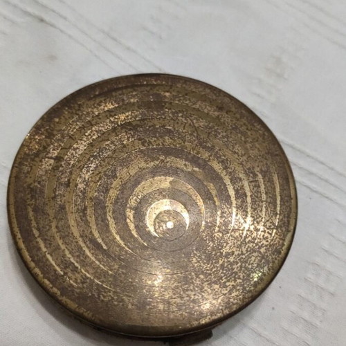 Powder case vintage used, bronze