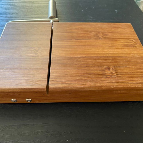 Hard Cheese Slicer like new with stainless steel and hardwood