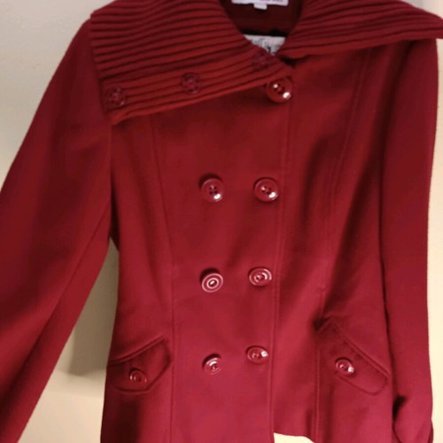 Tally Weijl red coat like new, size medium