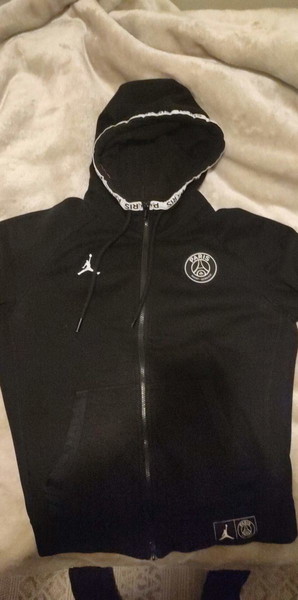  jordan psg black cat hoodie