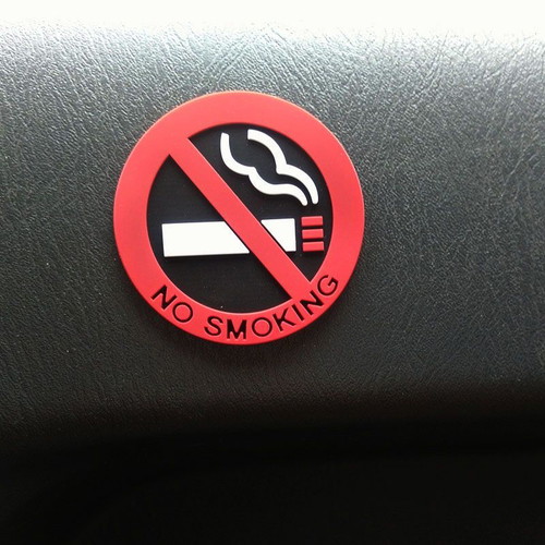 No Smoking Car Sticker new, adhesive for vehicle