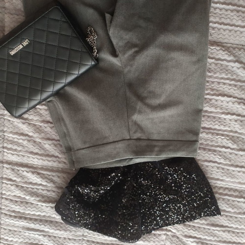 Office pants used, gray, size 34 with larger fit