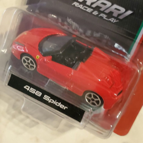 Burago Ferrari 458 Spider σφραγισμένο μοντέλο αυτοκινήτου