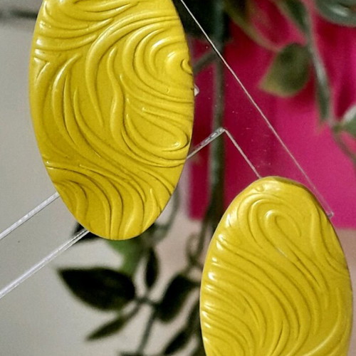 M-art S-tudio earrings new, multicolor polymer clay