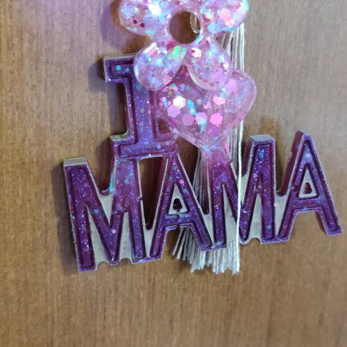 Handmade resin keychain new for Mother's Day