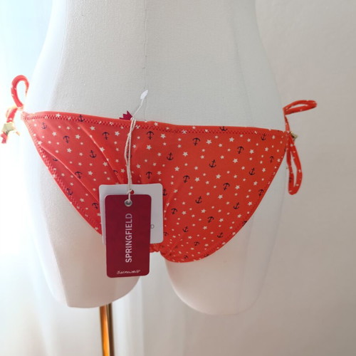 Springfield bikini new with tags, red-orange, size S, with ties