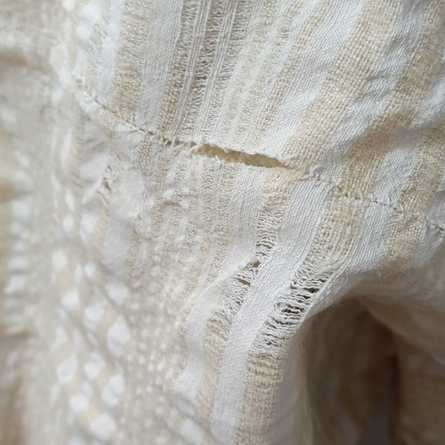 Handwoven sofa cover used, natural color, 190x100 cm