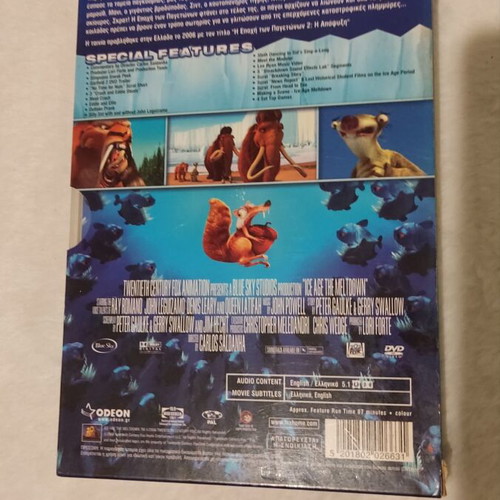 Ice Age 2 DVD, dubbed animated movie
