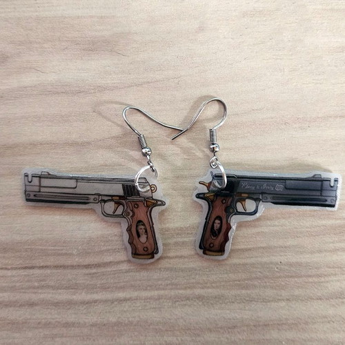 Devil May Cry Ebony + Ivory handmade earrings set made to order