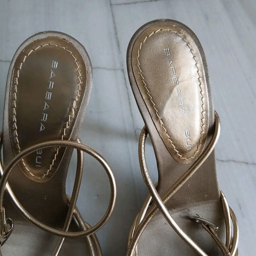 Barbara Bui sandals used, gold color, size 37