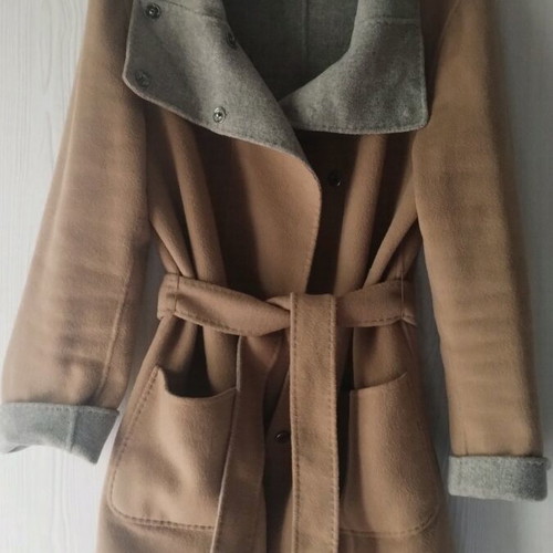 Weekend Max Mara coat reversible, like new, size L, grey and beige