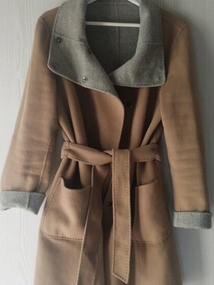 Weekend Max Mara coat reversible, like new, size L, grey and beige