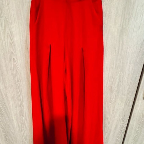 Ckontova red winter pants like new, size S/M