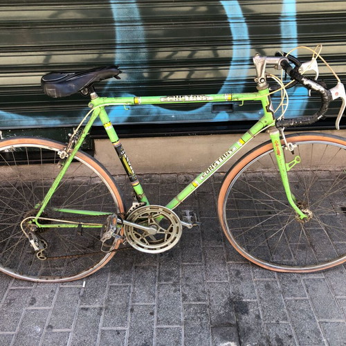 Consetan vintage road racing bicycle, green