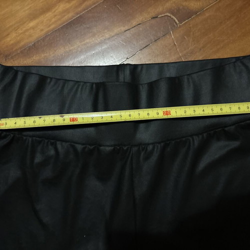 Women's black leggings set, like new, 1 leather-look & 1 matte