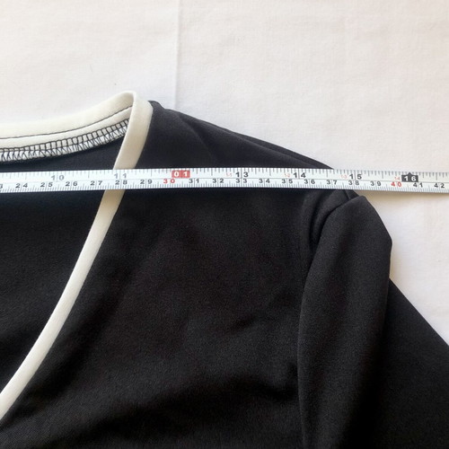 Black Wrap Midi Dress with Belt size M like new