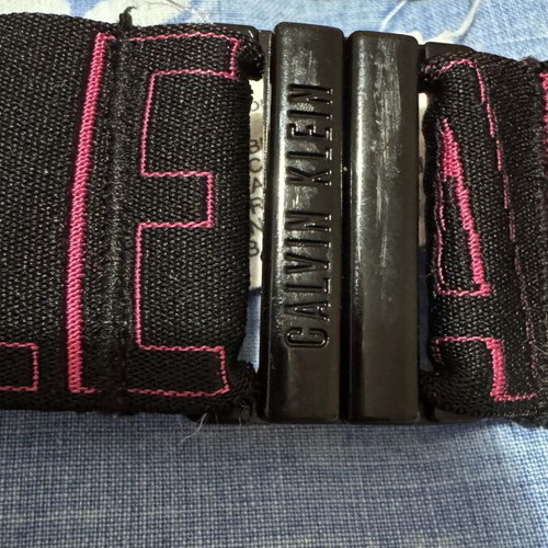 Calvin Klein bikini set like new, fuchsia with black elastic band
