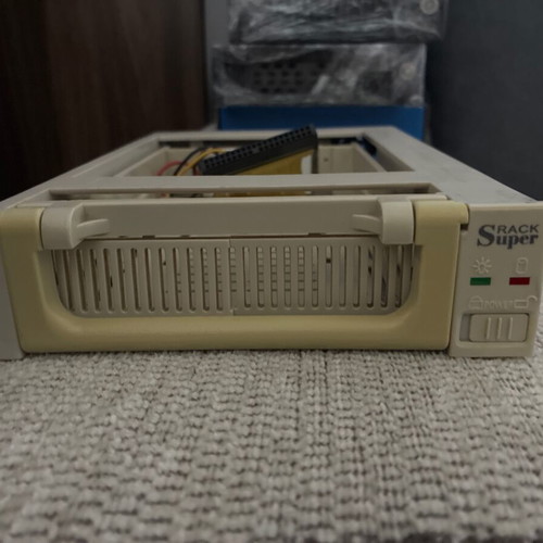 IDE HDD tray used with fan and lock button for retro PC