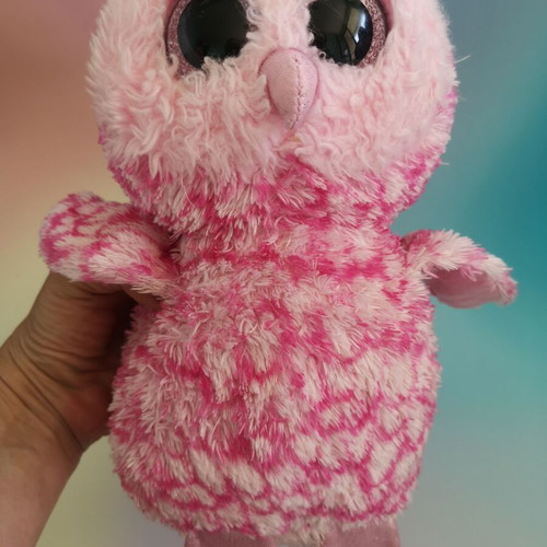 TY Beanie Boos Pinky pink owl plush toy like new