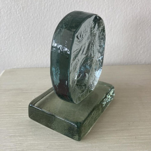 Decorative glass lion like new