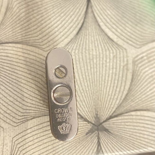 Crown petrol lighter like new with metal case