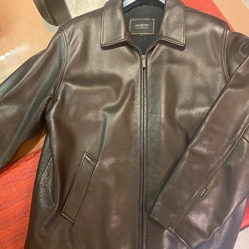 Oakwood leather jacket XL brown like new