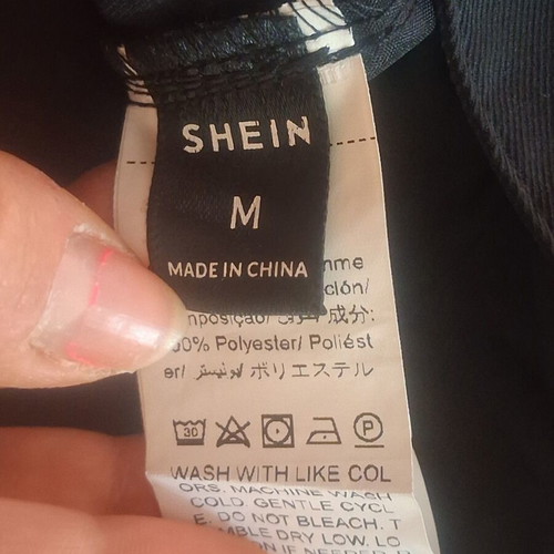 Shein Black Cargo Pants Medium like new