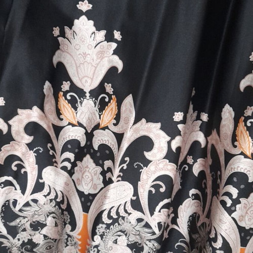 Summer dress like new, black with gold and bronze details, one size