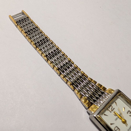 INGALEIS vintage women's watch used with silver/gold metal bracelet