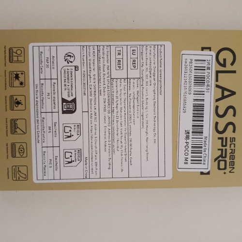 Xiaomi POCO M8 tempered glass screen protector with camera lens covers