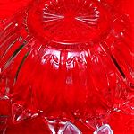  Σετ παγωτού/ φρουτοσαλατας 7 τμ Federal Glass " Petal" USA 50'-60'