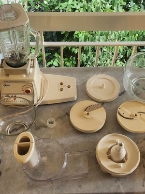 Oster Regency Kitchen Center vintage multifunctional kitchen appliance used