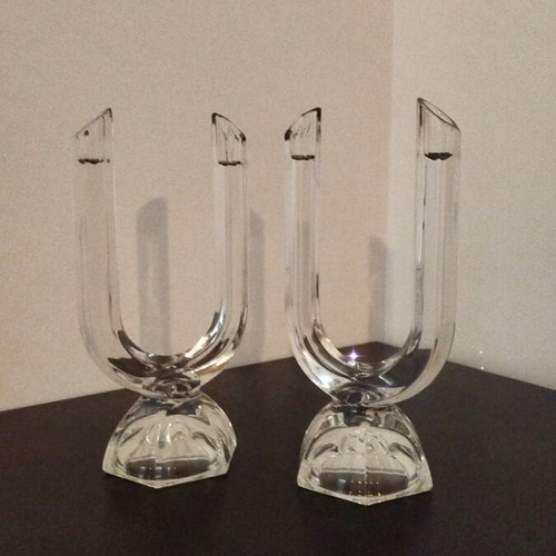 Crystal candlesticks like new