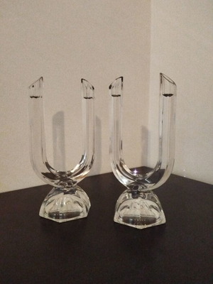 Crystal candlesticks like new