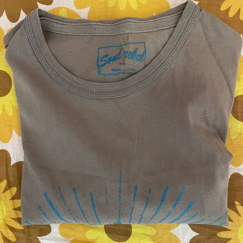 Bershka men's t-shirt like new, brown, size M