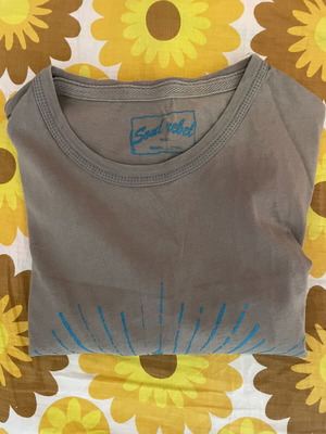 Bershka men's t-shirt like new, brown, size M