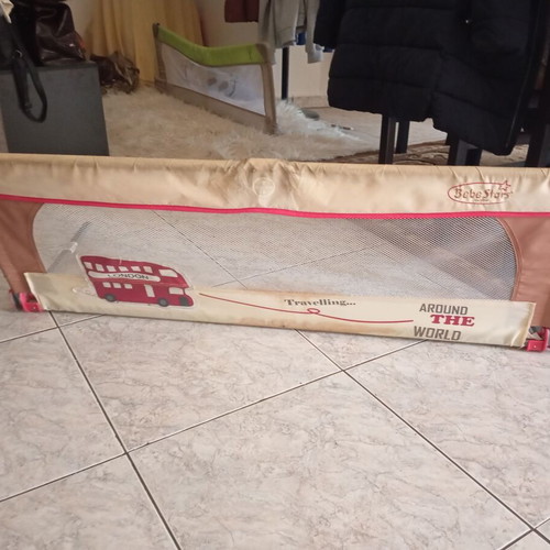 Bed rail used, height 45 cm and length 120 cm