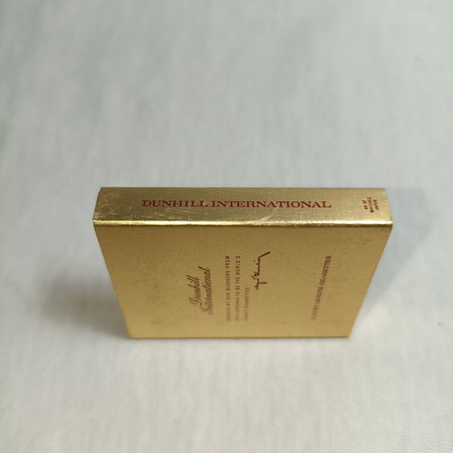 Dunhill rare matchbox shaped like cigarette pack, unused