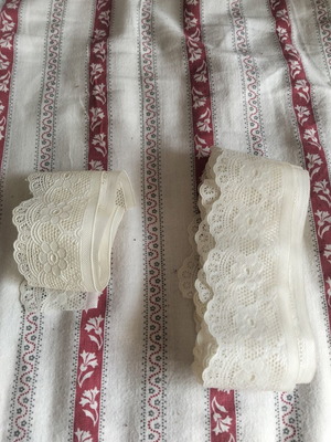 Lace used, pack 2m + 0.5m
