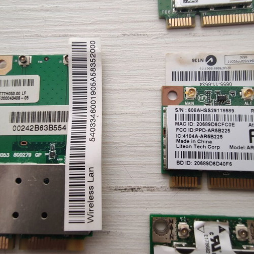 Laptop WiFi cards pack of 5 like new