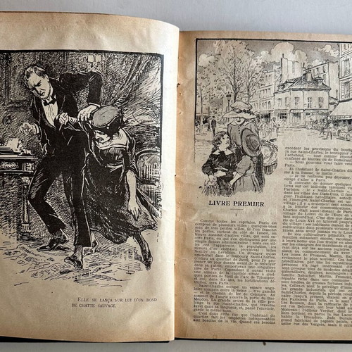 Marcel Prevost Léa old French illustrated book used, hardcover