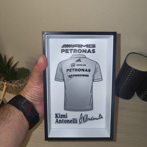 Kimi Antonelli AMG Petronas decorative frame like new 22x14