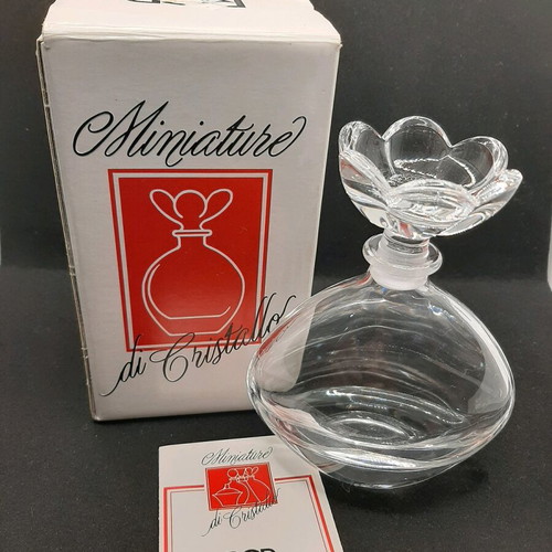 RCR Italian crystal perfume bottle new, height 12.5 cm