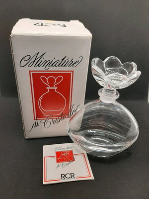 RCR Italian crystal perfume bottle new, height 12.5 cm